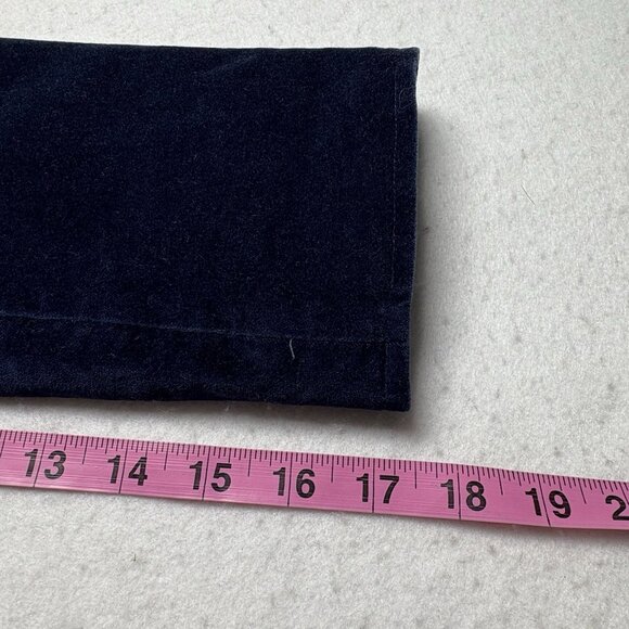 CACHE Women Velvet Blazer Sz 8 Blue Long Sleeve Button Front Academia ch-24 - Picture 11 of 14